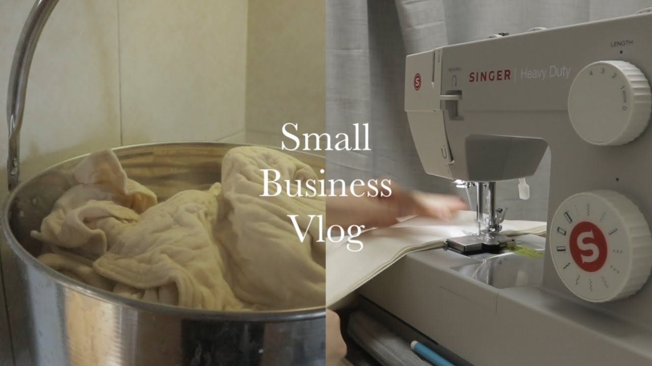 New 상품 설명서·택 제작하기, 소창 수건 제작하고 정련까지, 1인 핸드메이드 쇼핑몰 브이로그