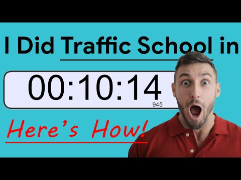 Fastest Online Traffic School - Done in Just 10 Minutes!