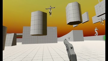 FPS Metroidvania - testing movement and flying enemies