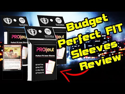 proijeut card sleeves 1200 Pack Clear, Perfect Fit Inner Sleeves Ideal for Double-sleeving, Trading Card Sleeve Compatible with MTG, PKM, TCG and Gaming Cards (60 Microns) : Toys & Games so your trading cards retain their value and appearance PROijeut: Budget Perfect Fit Inner