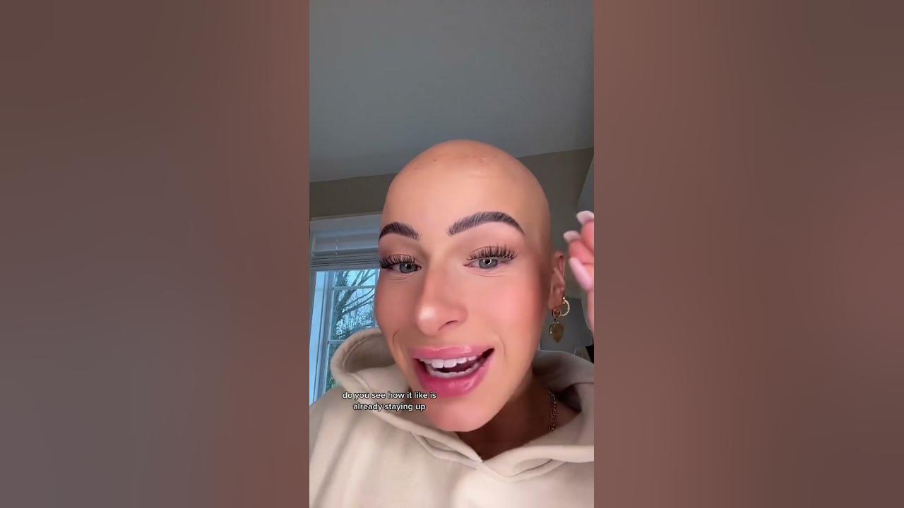 EYELASH HELP♥️ bald edition #makeup #beauty #bald #eyelashes #
