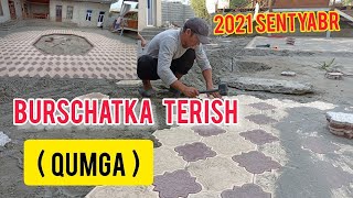 Qumga burchatka terish, брусчатка тротуарная плитка для пола paving stones