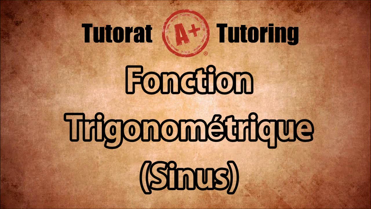Fonction Trigonométrique Sinus - Secondaire 5 SN au Québec #trigonométrique #mathématiques #Sinus