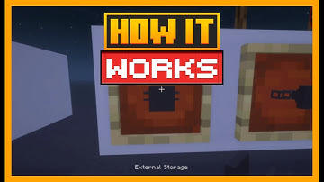 HOW EXTERNAL STORAGE WORKS IN MINECRAFT WITH REFINED STORAGE