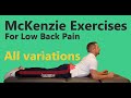 BEST McKenzie Low Back Exercises for Herniated Disc, Bulge & Sciatica - for Lower Back & Leg Pain!