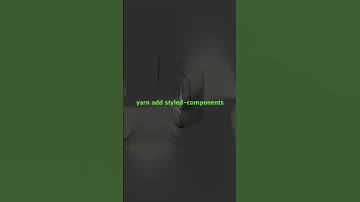 Write CSS in Javascript - Styled Components #shorts