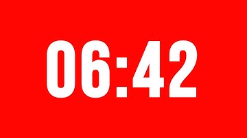 6 Minute 42 Second Timer With Alarm Without Music