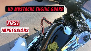 Harley-Davidson Mustache Engine Guard || FIRST IMPRESSIONS || 2018 Harley-Davidson Sport Glide FLSB