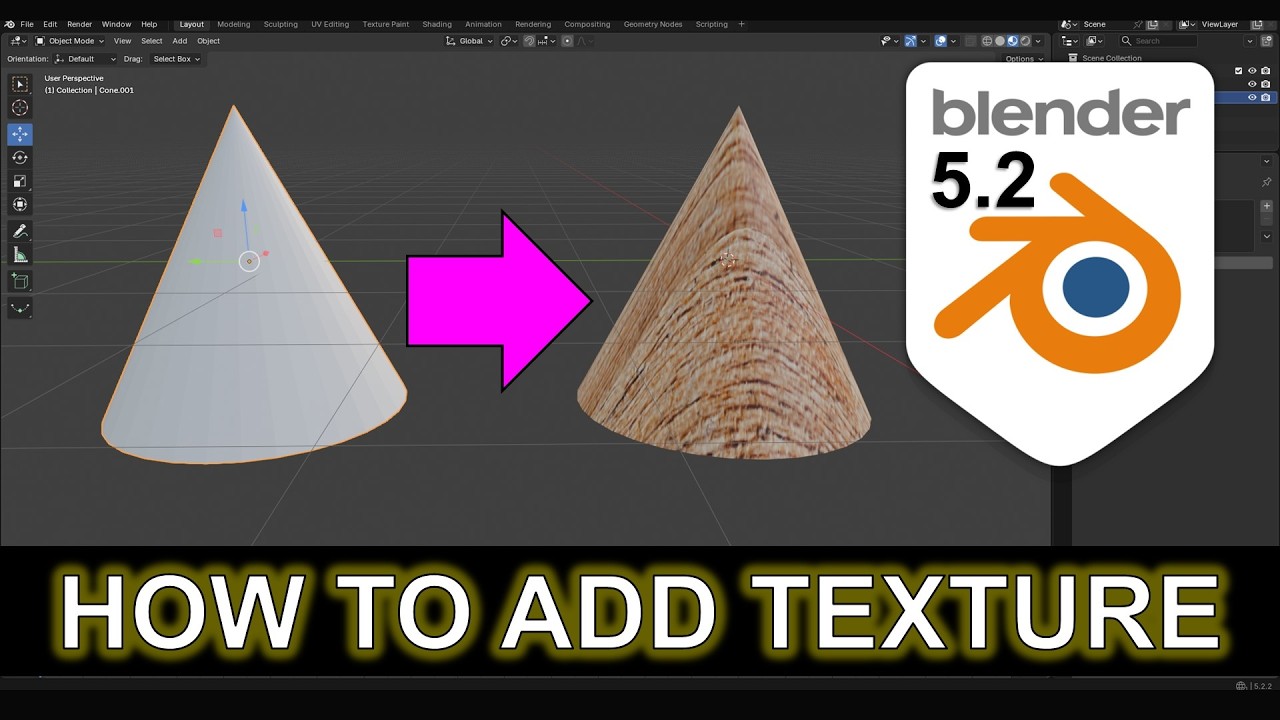 How to Add Material Textures to 3D Models in Blender - YouTube