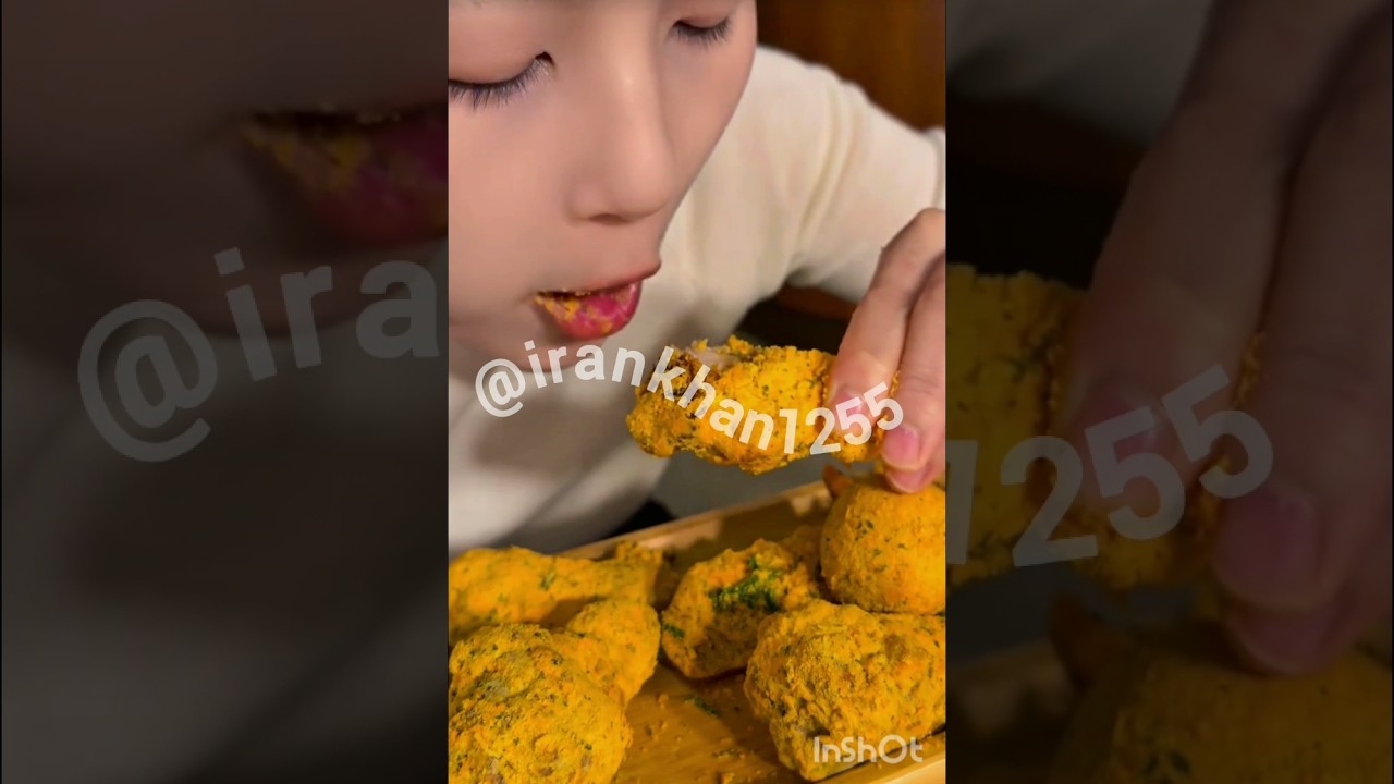 Wow so crispy tasty chicken 🍗 