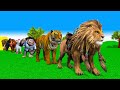 Paint animals cow elephant lion tiger monkey zebra dinosaur gorilla dog fountain crossing animals