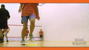 Kiwi Squash Big Nix Lesson 1 - General Movement: Forwards, Backwards and Lateral Movements