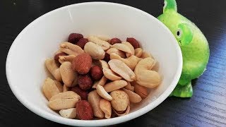 [飯テロASMR]ミックスナッツをひたすらポリポリ食べる咀嚼音[音フェチベジータ] / PASMR Eating Nuts