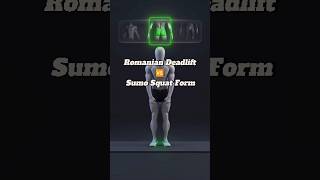 Romanian Deadlift 🆚 Sumo Squat Form #romaniandeadlift #sumosquat #legday #gluteworkout #hamstrings