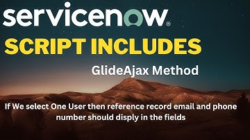 Script include & GlideAjax example #servicenow #ajax #varshithaeucation #scriptinclude #coding #job
