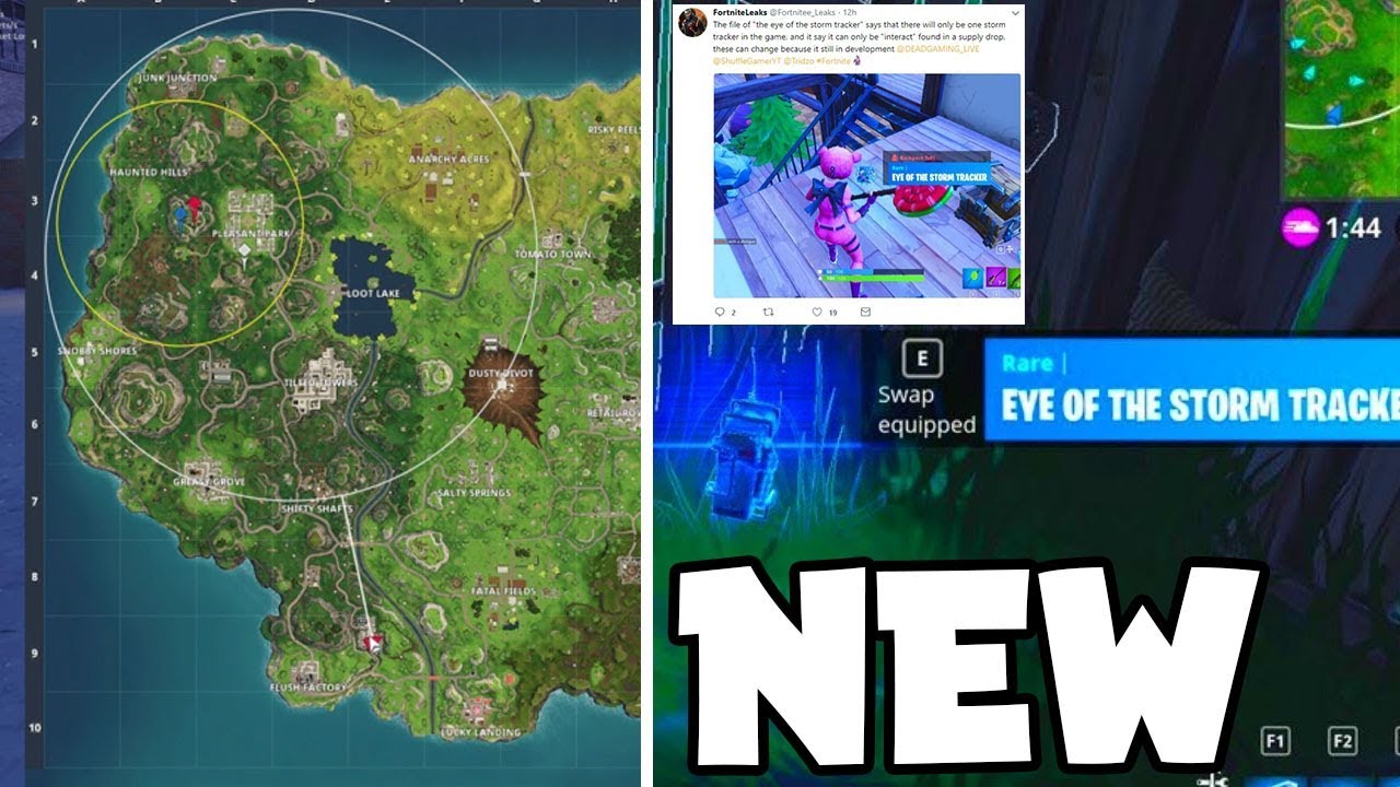 new leaks for the eye of the storm tracker in fortnite - live tracker fortnite