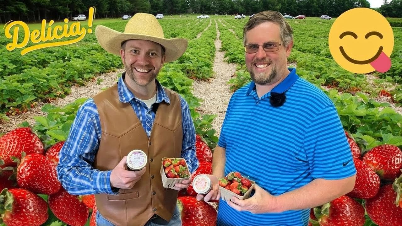 Colhendo Morangos e Fazendo Geleia com Cowboy Jack
