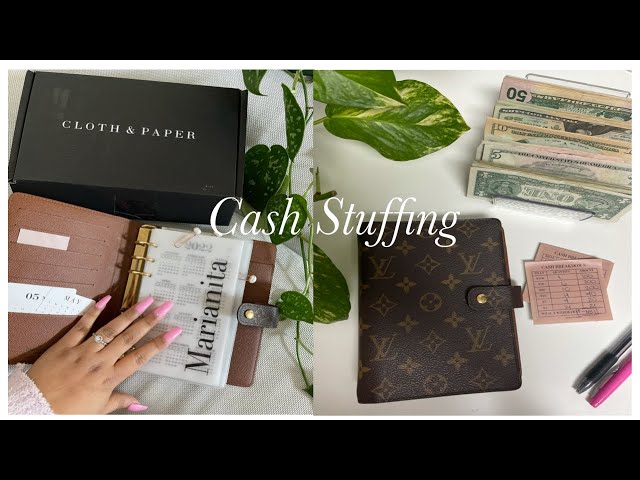LOUIS VUITTON WALLET TURNED INTO A CASH BINDER, CASH STUFFING