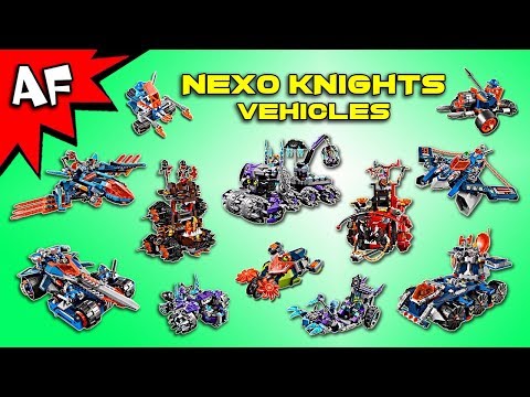 Every Lego Nexo Knights CARS / VEHICLES Collection! @artifexcreation
