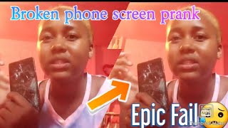 Broken phone screen prank on mother 😁😂😀 Epic fail😥 screenshot 1