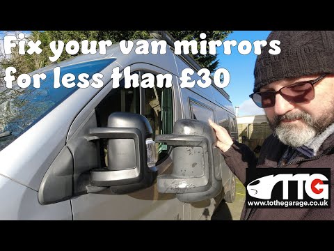 Repairing broken mirrors on a 2014 Fiat Ducato or Citroen Relay, Peugeot Boxer for less than £30