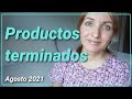 PRODUCTOS TERMINADOS Agosto 2021