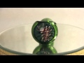 Green swirl glass pipe