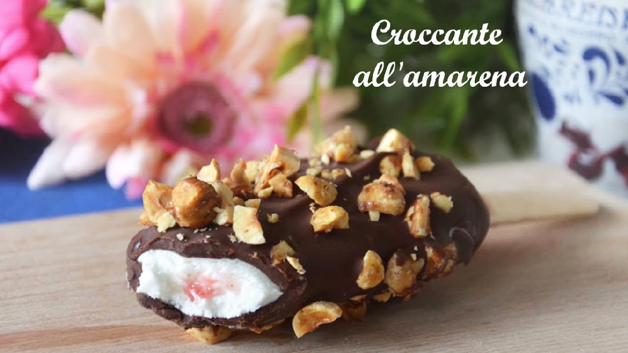 Gelato croccante all’amarena - YouTube