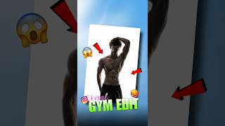 High Contrast Gym Edit 😱 | Cinematic Rim Light Effect | AI Photo Trick 🔥