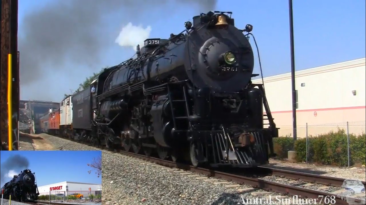 ATSF 3751 rolling through Los Angeles, Baldwin Park, Pomona, and Rialto ...
