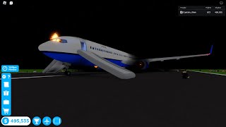 Roblox Cabin Crew Simulator | B767 | Crash Landing