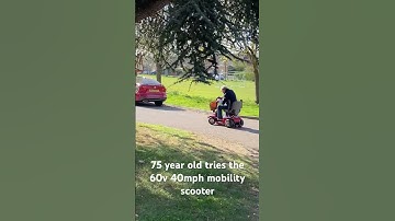 My 75 year old uncle on the twin brushless motor, 60v, 40mph mobility scooter #mobilityscooters
