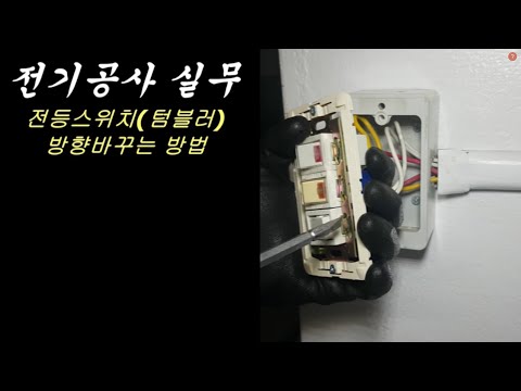 전등 스위치 교체 |전등 스위치 |전등 텀블러 스위치 |전등 스위치 분해 |전등 스위치 수리 |전등 스위치 방향 바꾸기 |전기공사 |전기공사 실무 |전기공사 현장실무