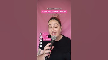 Building harmonies for I Love You Always Forever by Donna Lewis  #acapella #harmonybuilder #shorts