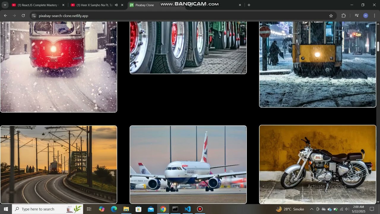 Pixabay Clone Using React JS 🔥 | 100 Images Per Page | Full Project Walkthrough