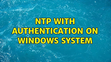 NTP with Authentication on Windows System