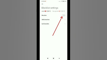 How To ON Call Blocklist Setting | Blocked Numbers | #shorts #youtubeshorts #call