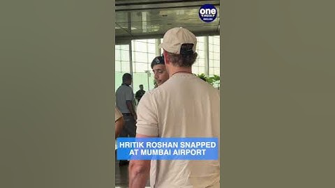 Greek God Aka Hritika Roshan in casuals spotted at Mumbai Airport | OneIndia News  #shorts