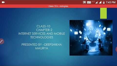 Class- 10 Chapter-2 Internet Service and Mobile Technologies Part-1