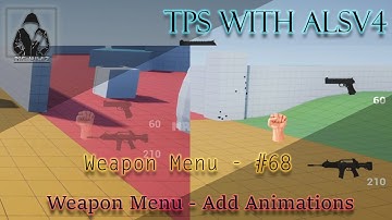 Make a TPS with ALSv4 in UE4 - Weapon Menu - #68 - Add Animations