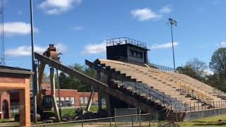 And Blacksburg High stadium came down