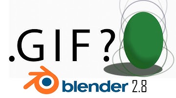 How to turn Blender animations into GIF | Blender 2.8 Tutorial