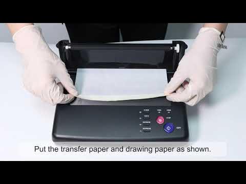 Life Basis Thermal Tattoo Stencil Printer Set Up Instruction 