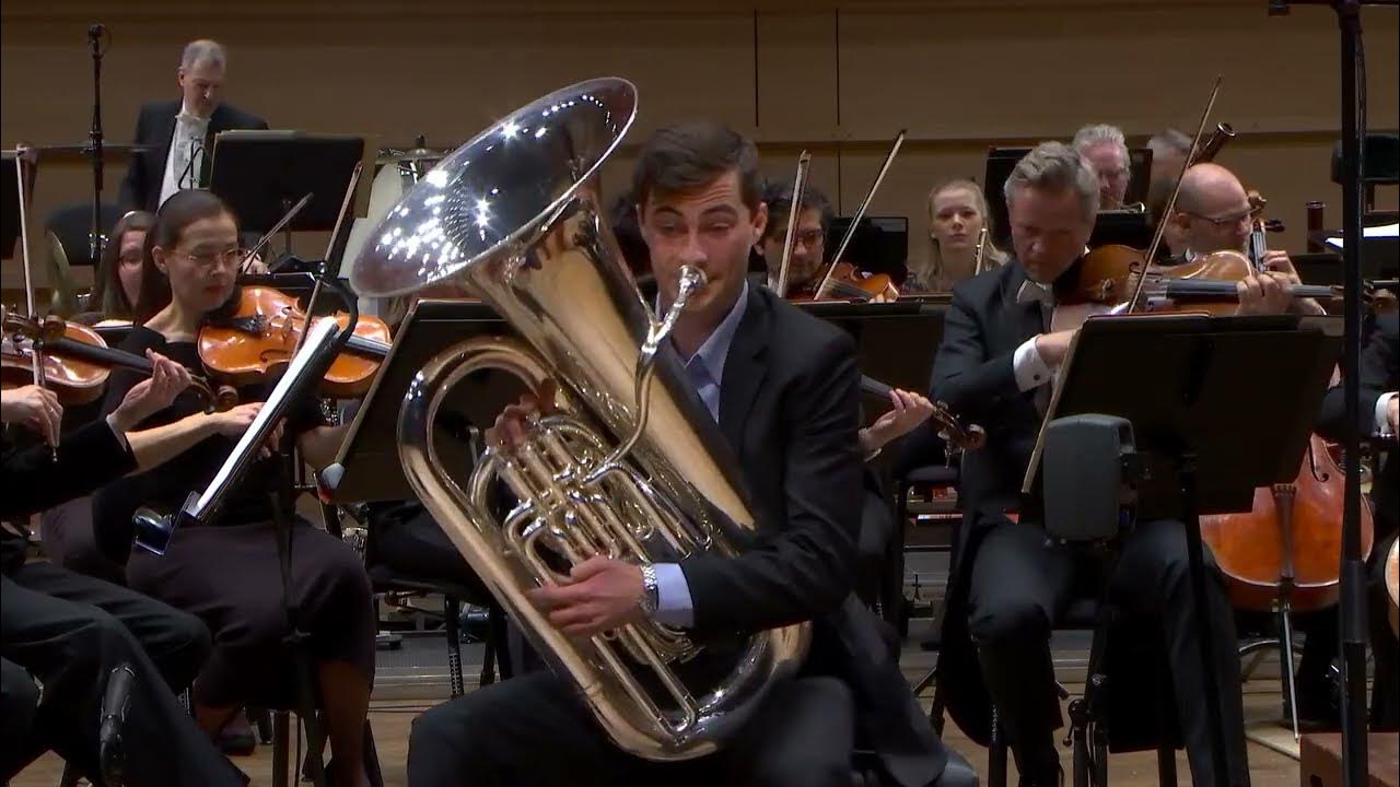 August Schieldrop Tuba. Vaughan Williams tuba concerto. YouTube