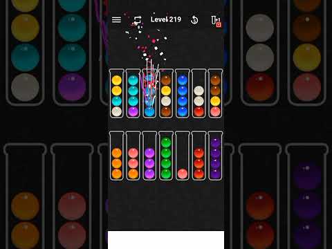 ball sort color puzzle game level 219 | ball sort color puzzle level 219