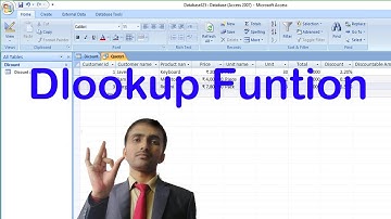 Dlookup funtion for Beginners without any programming in ms access in hindi and english