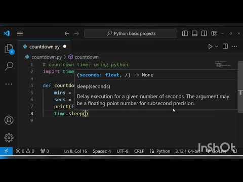 countdown timer using python