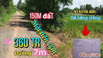 Bán đất Cần Giuộc giá rẻ,Mặt tiền đường 7m,Sổ Hồng riêng, chỉ 360tr  | Út Dừa #22