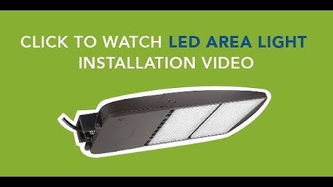 ZLEDLighting Area Light Installation Video