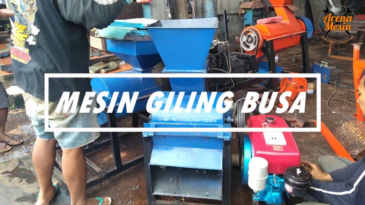 MESIN GILING BUSA BEKAS - mesin penghancur busa, mesin giling busa bekas